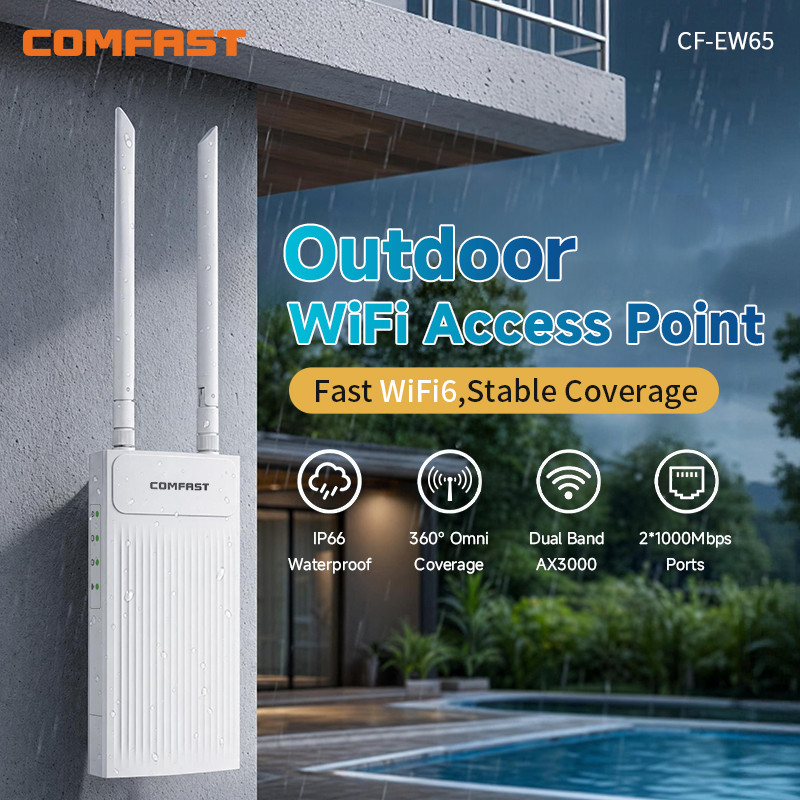 Wifi 6 Outdoor Ap Waterproof - COMFAST 3000M Уличная точка доступа Wi-Fi