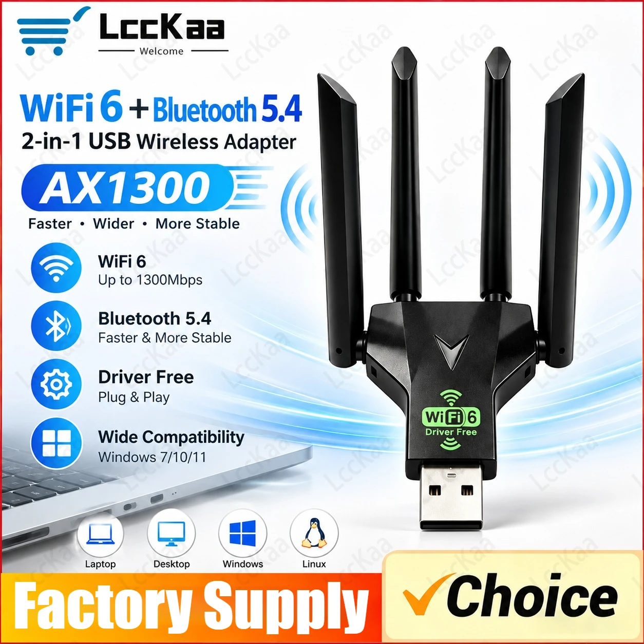 Wifi 6 Usb Adapter Ax1800 - AX1300 – USB-адаптер с поддержкой Wi-Fi