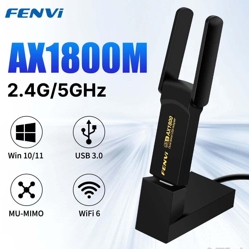 Wifi 6 Usb Adapter Ax1800 - Беспроводной адаптер FENVI WiFi6 USB3.0, 1800