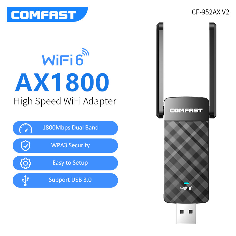Wifi 6 Usb Adapter Ax1800 - COMFAST 1800 Мбит/с Wi-Fi 6 USB