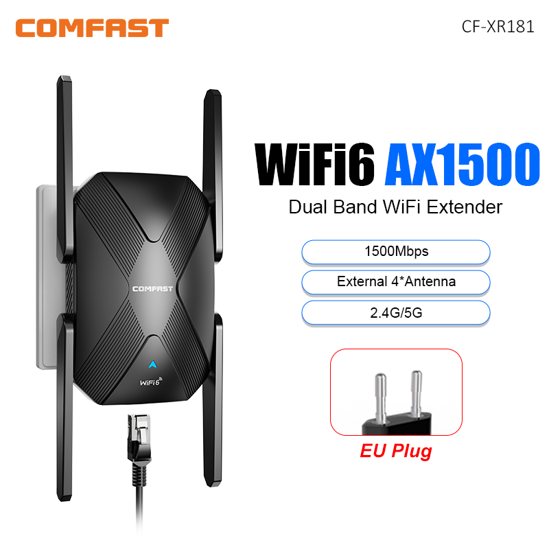 Wifi 6 Range Extender Ax1500 - Усилитель сигнала Wi-Fi COMFAST WiFi 6