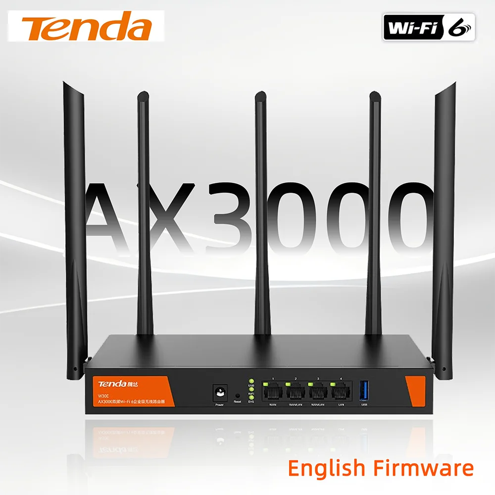 Wifi 6E Router Tri Band 6Ghz - Беспроводной корпоративный Wi-Fi6 роутер Tenda W30E