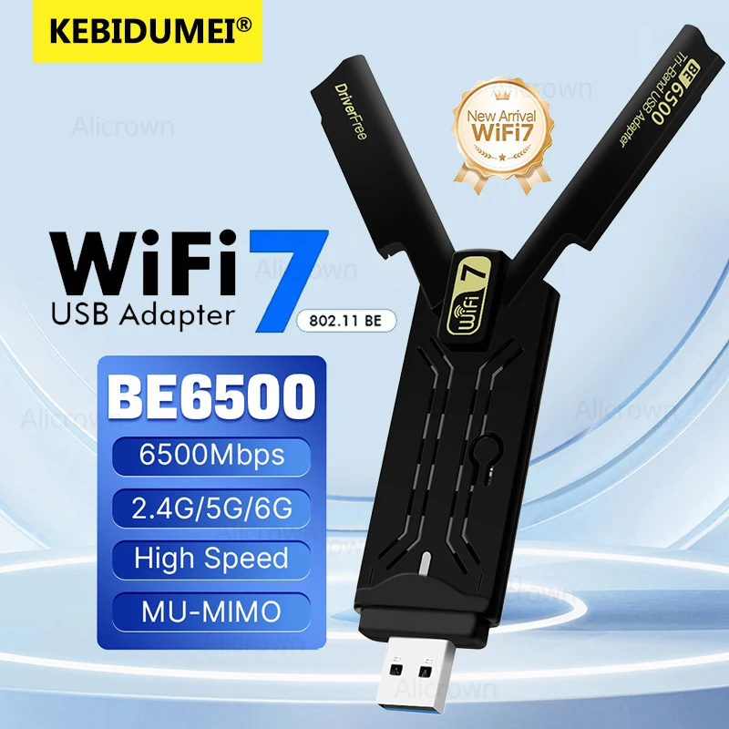 Wifi 7 Router Be6500 - KEBIDUMEI WiFi 7 USB-адаптер BE6500, трехдиапазонная