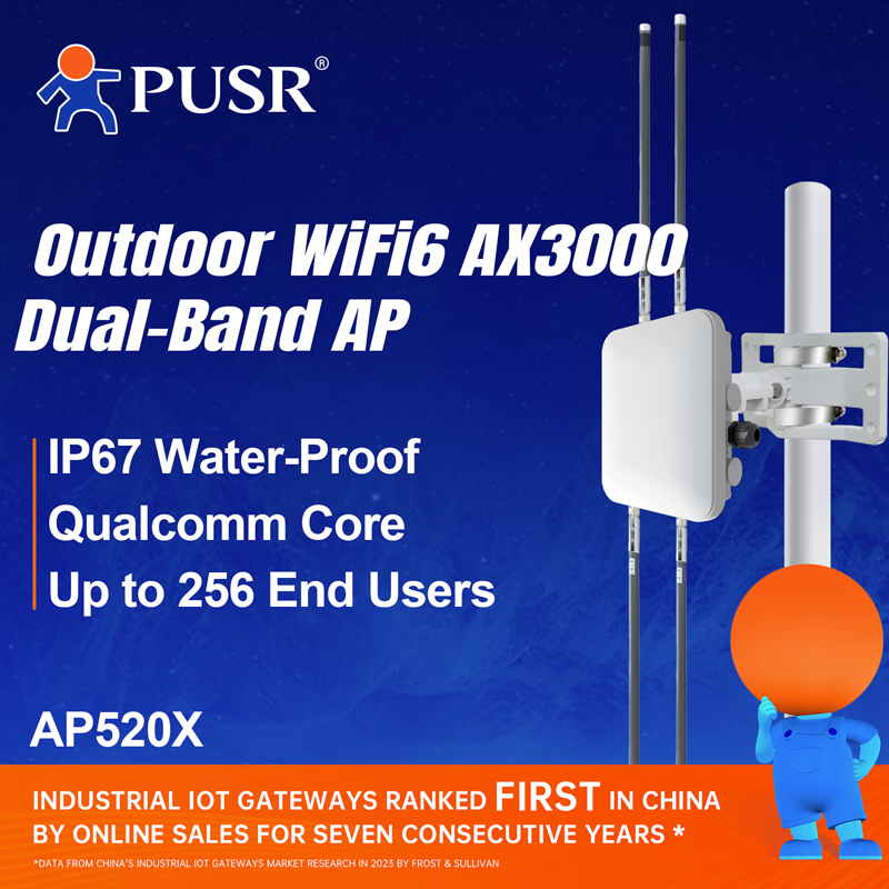 Wifi 6 Outdoor Ap Waterproof - PUSR WiFi6 AX3000 Двухдиапазонная наружная точка