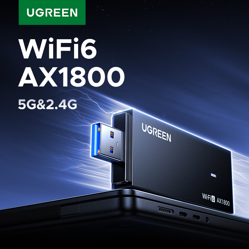 Wifi 6 Usb Adapter Ax1800 - UGREEN WiFi-адаптер AX1800 WiFi6 5G и