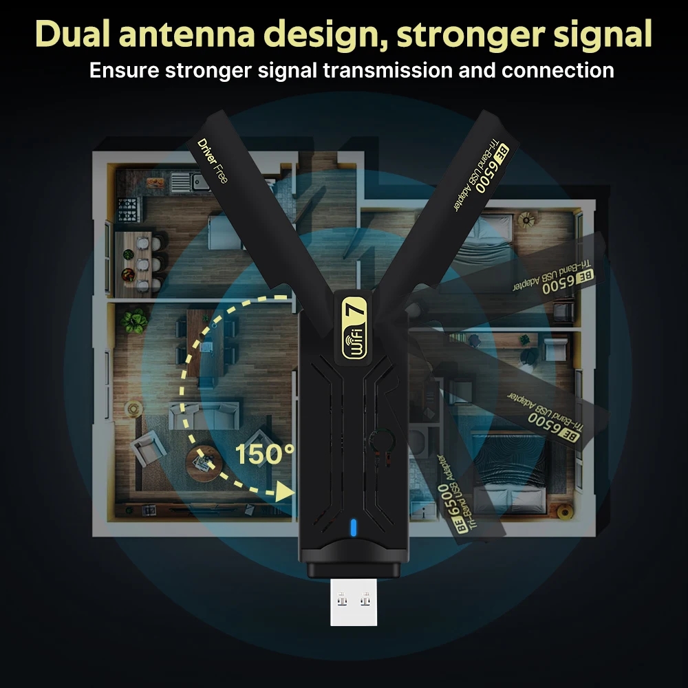 BE6500 WiFi 7 USB WiFi-адаптер – обзор и цена Wifi 7 Router Be6500