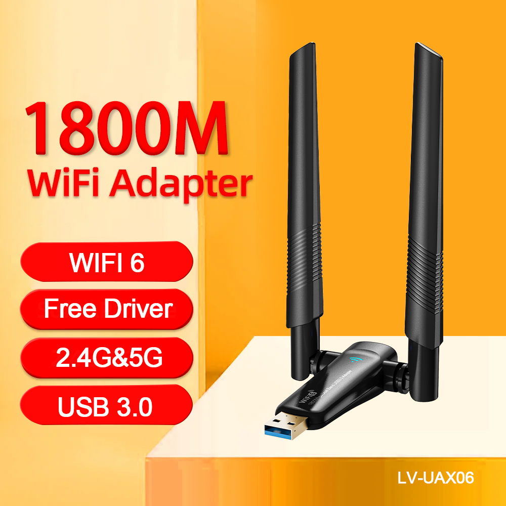 PIX-LINK AX1800 WiFi6 Двойные  – обзор и цена Wifi 6 Usb Adapter Ax1800