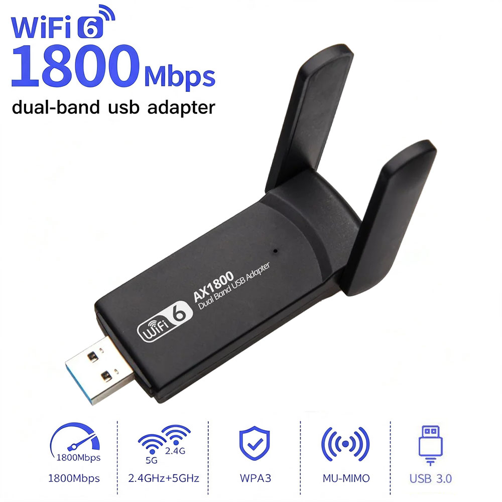 AX1800 WiFi 6 USB3.0 беспровод – обзор и цена Wifi 6 Usb Adapter Ax1800