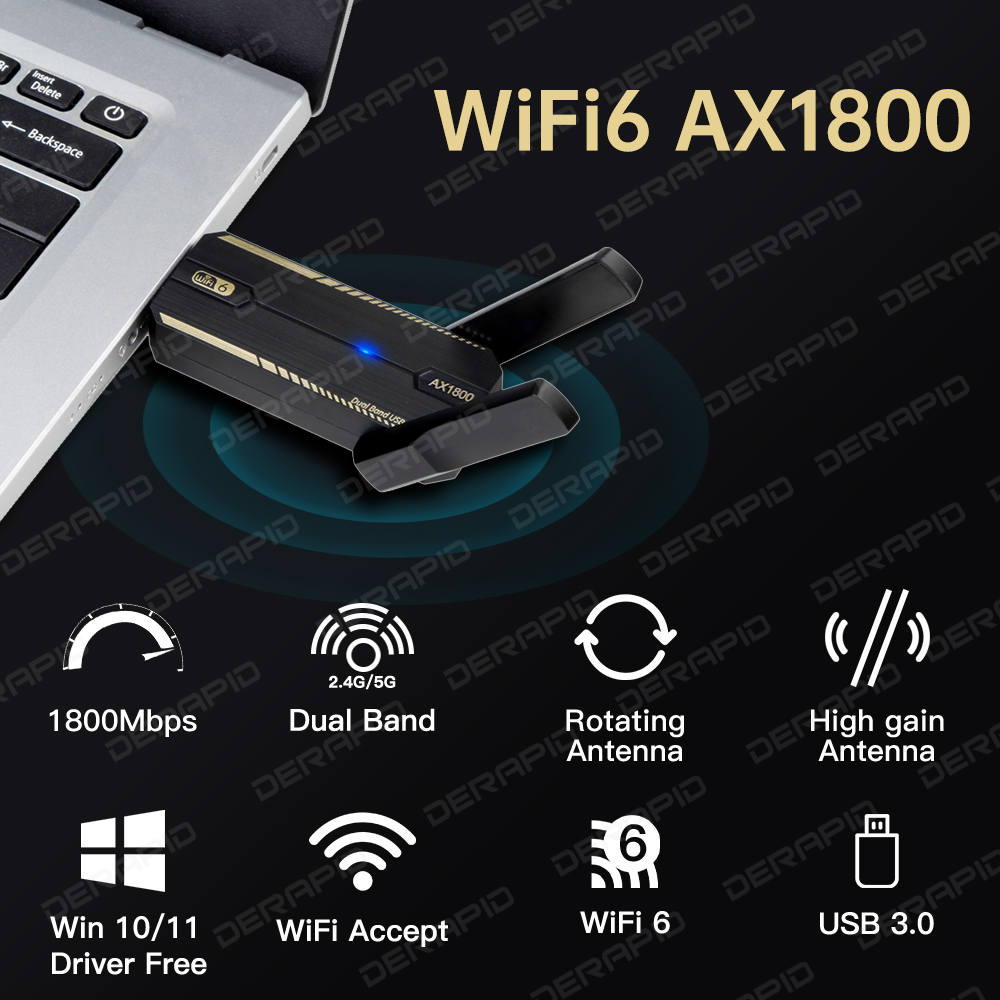 AX1800 WiFi 6 USB 3.0 адаптер  – обзор и цена Wifi 6 Usb Adapter Ax1800