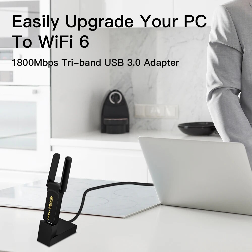 Беспроводной адаптер FENVI WiF – обзор и цена Wifi 6 Usb Adapter Ax1800