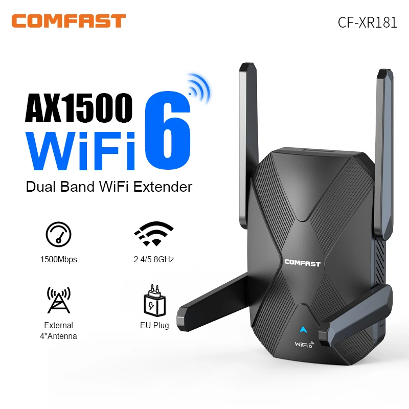 COMFAST AX1500 Wi-Fi 6 репитер – обзор и цена Wifi 6 Range Extender Ax1500