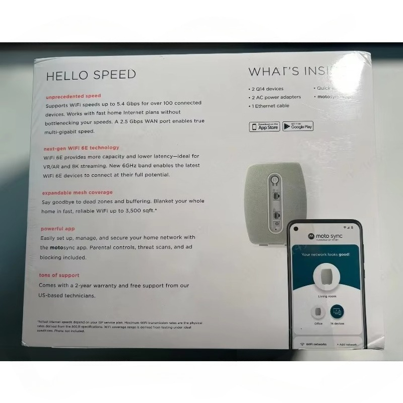 Moto Q14 WiFi 6E, трехдиапазон – обзор и цена Wifi 6E Router Tri Band 6Ghz