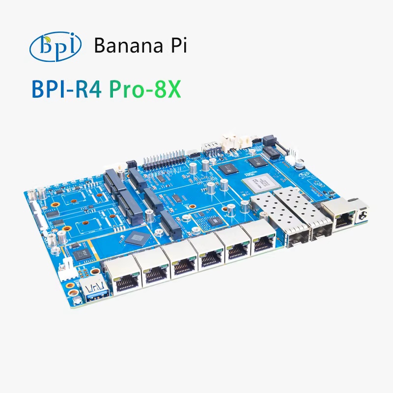 Banana Pi Bpi-r4 Pro-8x Mediat – обзор и цена Router With Sfp+ 10G Port