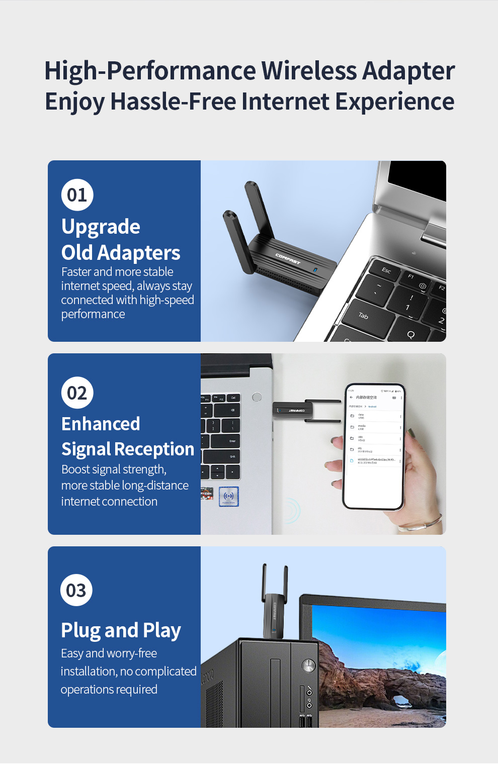 COMFAST AX1800 – USB-адаптер W – обзор и цена Wifi 6 Usb Adapter Ax1800