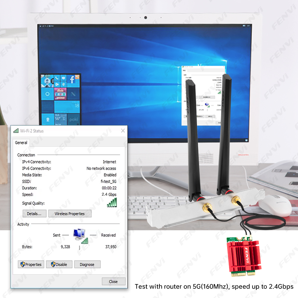 Беспроводная карта Fenvi BE650 – обзор и цена Wifi 7 Router Be6500