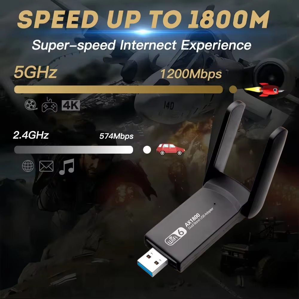 WiFi 6 AX1800 USB 3.0 адаптер, – обзор и цена Wifi 6 Usb Adapter Ax1800