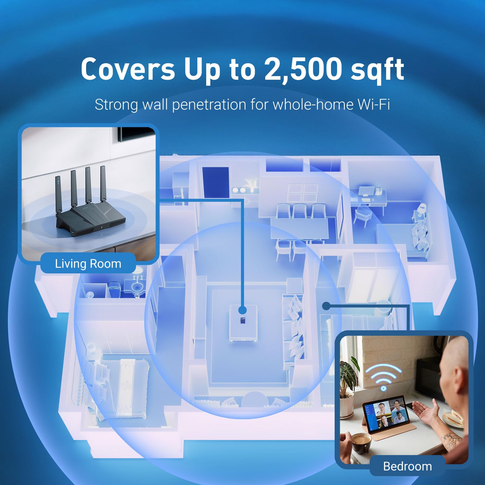 GL.iNet GL-BE6500 (Flint 3e) Д – обзор и цена Gaming Router 2.5G Port