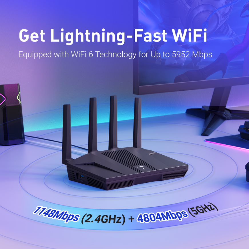 Роутер для дома и офиса GL.iNe – обзор и цена Wifi 6E Router Tri Band 6Ghz