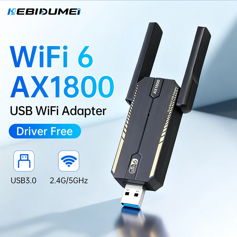 KEBIDUMEI USB 3.0 WiFi 6 адапт – обзор и цена Wifi 6 Usb Adapter Ax1800