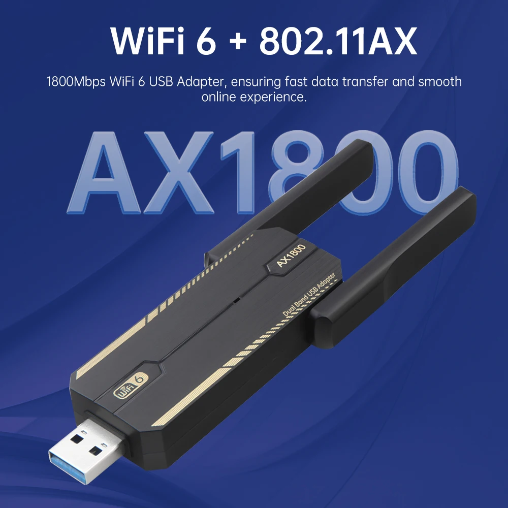 KEBIDUMEI USB 3.0 WiFi 6 адапт – обзор и цена Wifi 6 Usb Adapter Ax1800