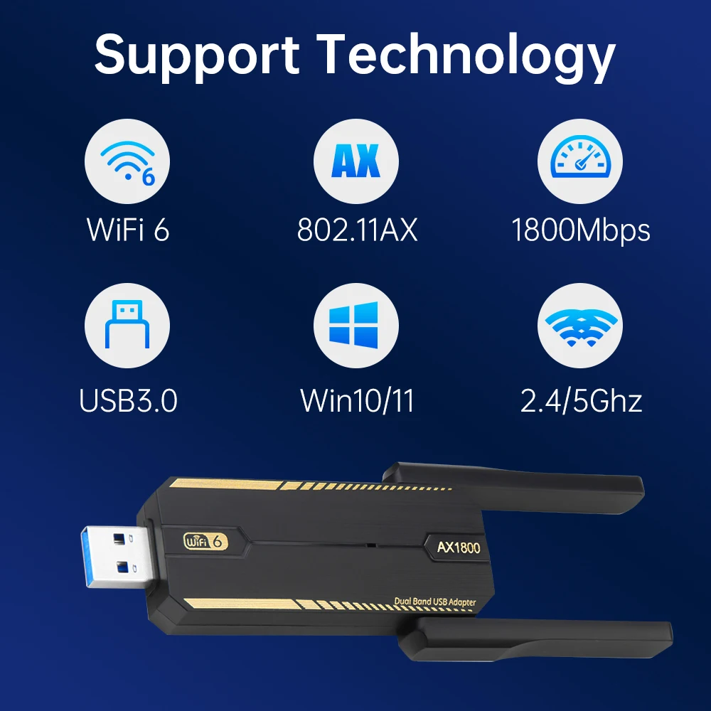 KEBIDUMEI USB 3.0 WiFi 6 адапт – обзор и цена Wifi 6 Usb Adapter Ax1800