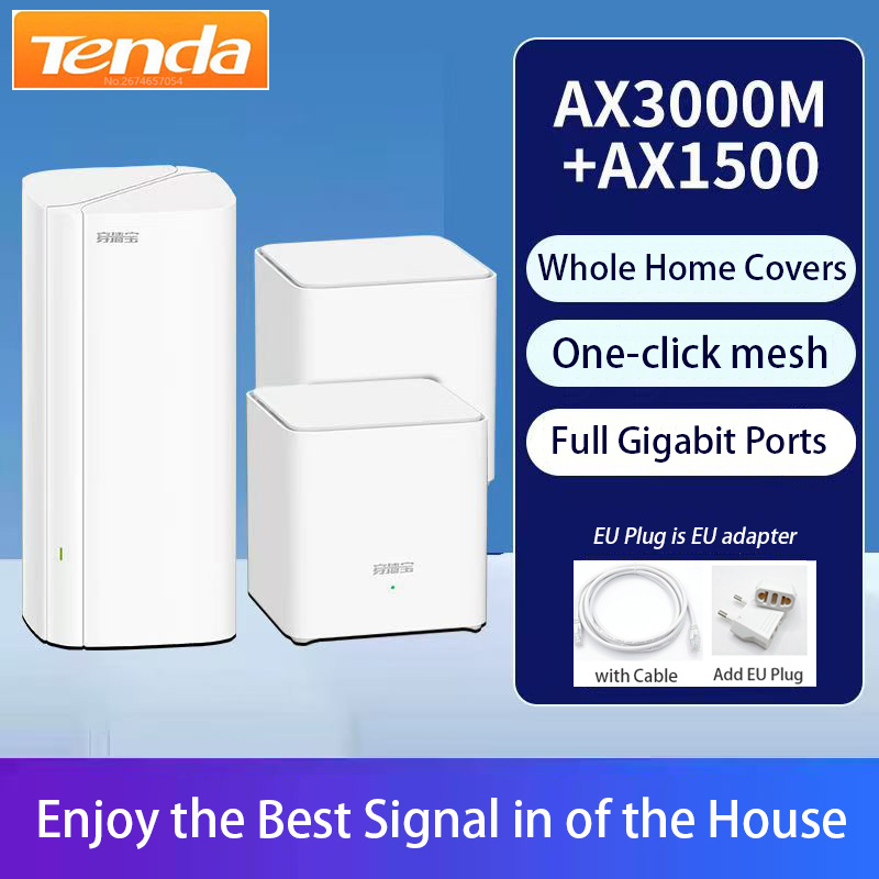 Tenda AX3000+ AX1500 EM/MX12 E – обзор и цена Wifi 6 Mesh System 3 Pack