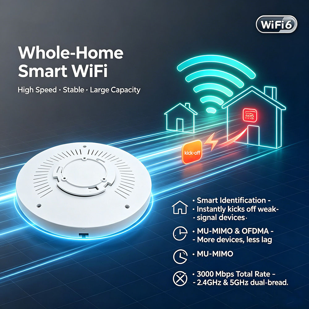 Потолочная точка доступа WiFi6 – обзор и цена Wifi 6 Access Point Ceiling Poe