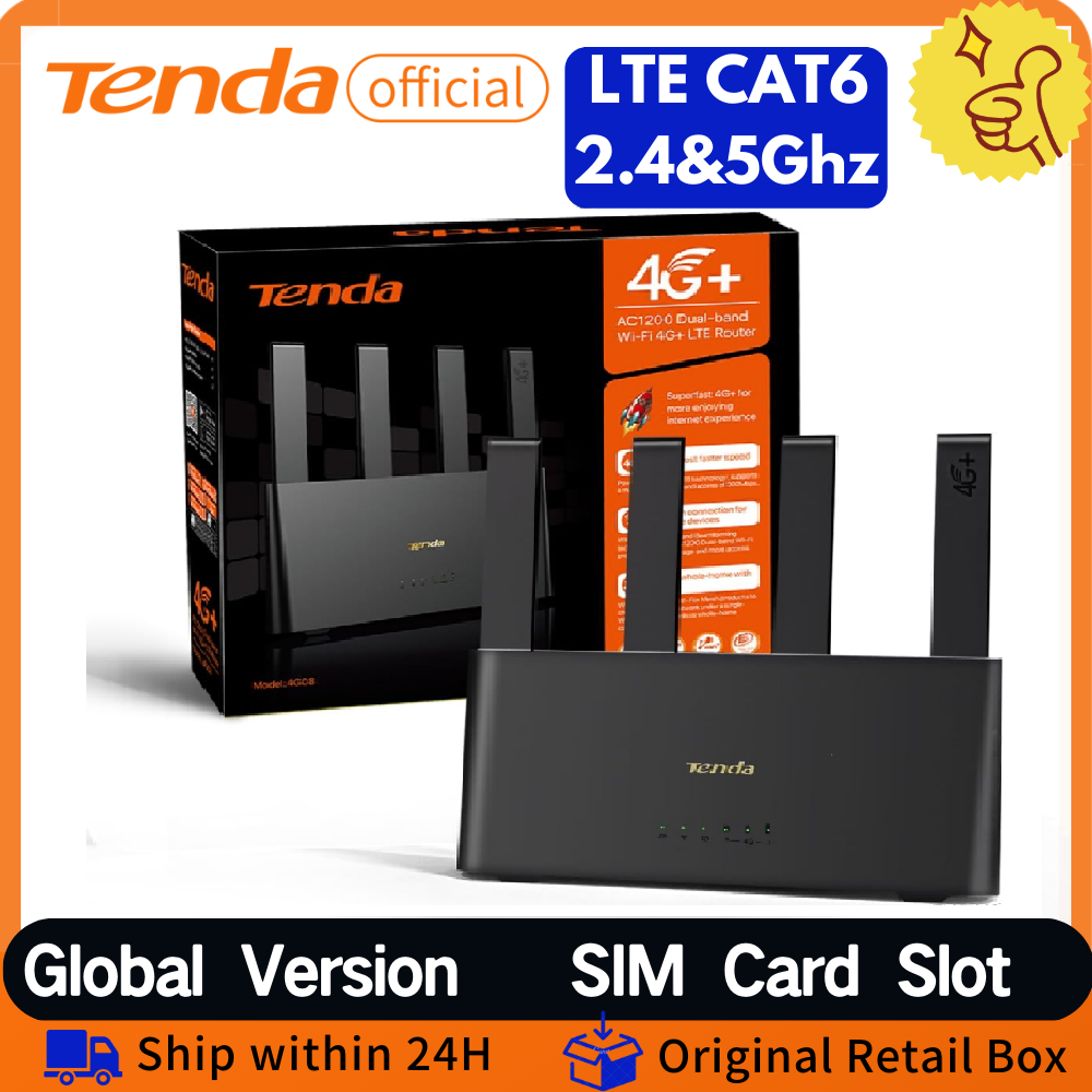 TENDA 4G08 4G+ маршрутизатор A – обзор и цена Wifi 6E Router Tri Band 6Ghz