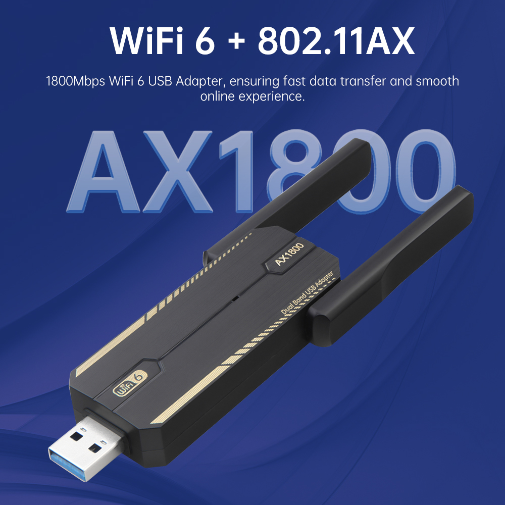 KEBIDUMEI Wi-Fi 6 USB-адаптер  – обзор и цена Wifi 6 Usb Adapter Ax1800