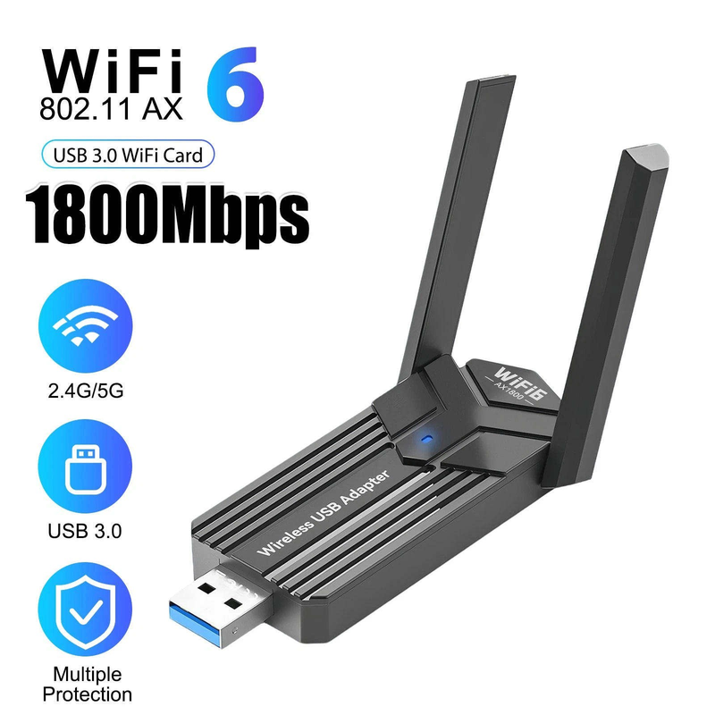 Двухдиапазонный USB WiFi адапт – обзор и цена Wifi 6 Usb Adapter Ax1800